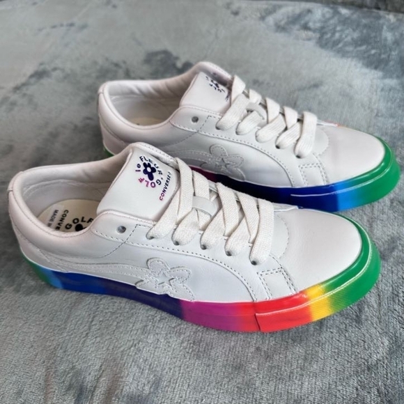 Converse Shoes - Converse One Star Ox Golf le Fleur Rainbow Sole New unworn women’s size 7.5